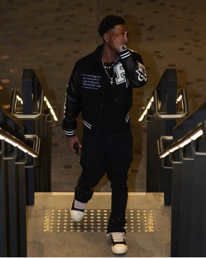 Black Obsidian Continuum Varsity jackets