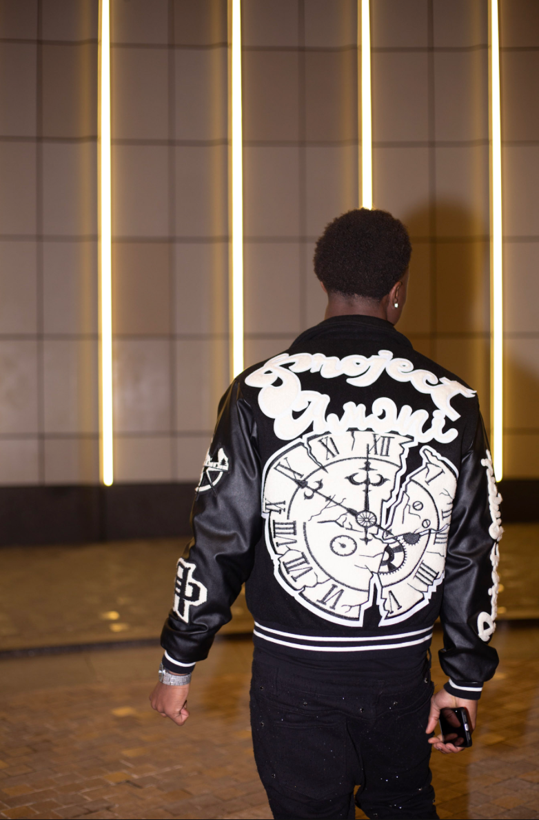 Black Obsidian Continuum Varsity jackets