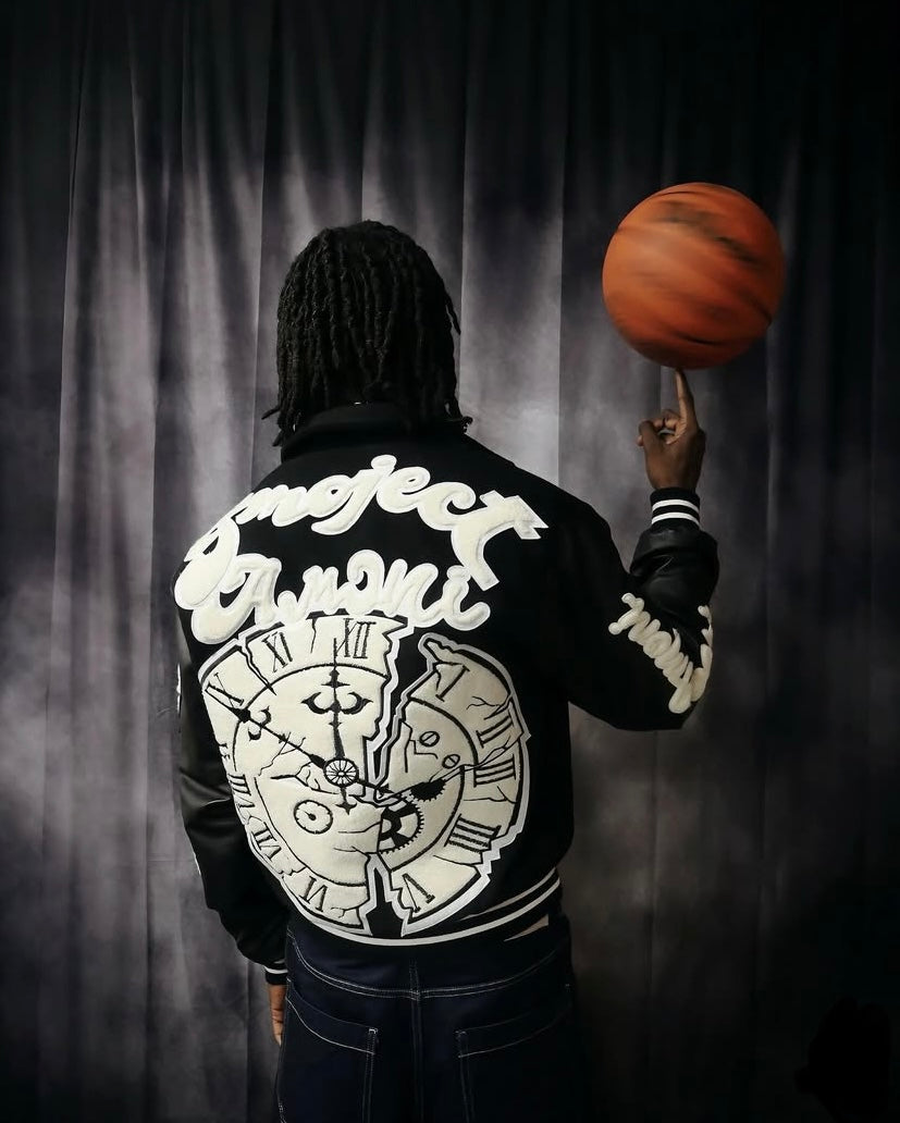 Black Obsidian Continuum Varsity jackets